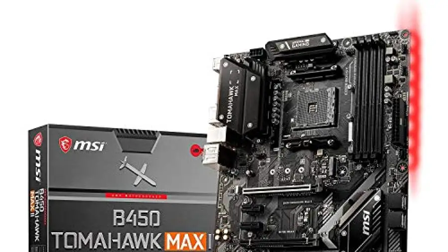 MSI B450 TOMAHAWK MAX II Gaming Motherboard (AMD Ryzen 3000 3rd gen ryzen AM4, DDR4, M.2, USB 3.2 Gen 1, HDMI, ATX)
