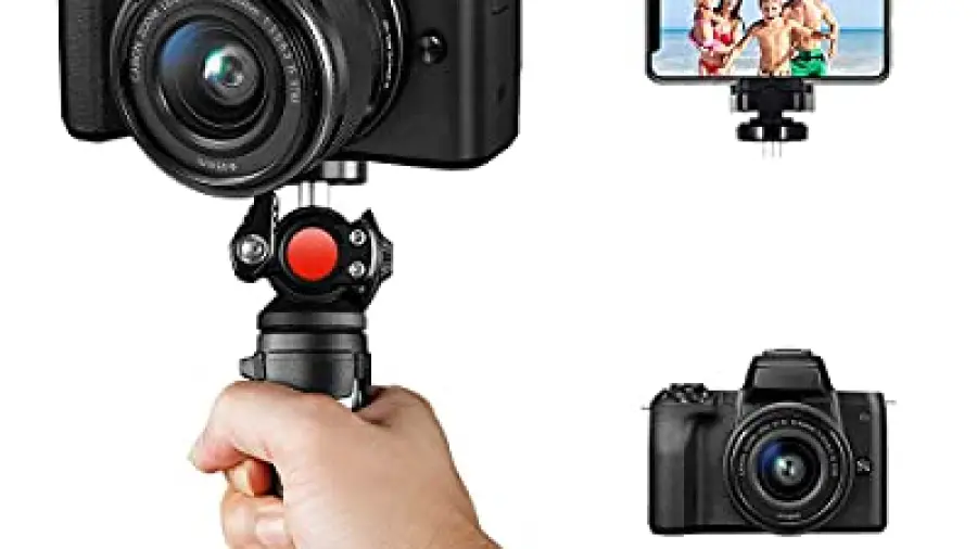 Camera Mini Tripod, Etour Lightweight Vlog Tripod Holder, Adjustable [Stable Handheld Vlogging Tripod] of DSLR Compatible with Sony A6000 Canon M50 G7x Mark ii/Phone, Table Stand for Vlogger Creator