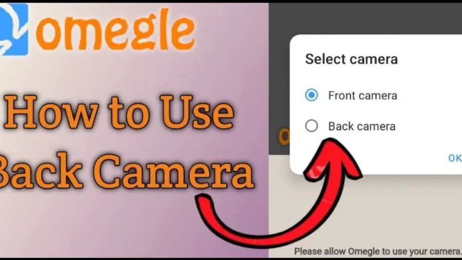 How to use back Camera in Omegle iPhone