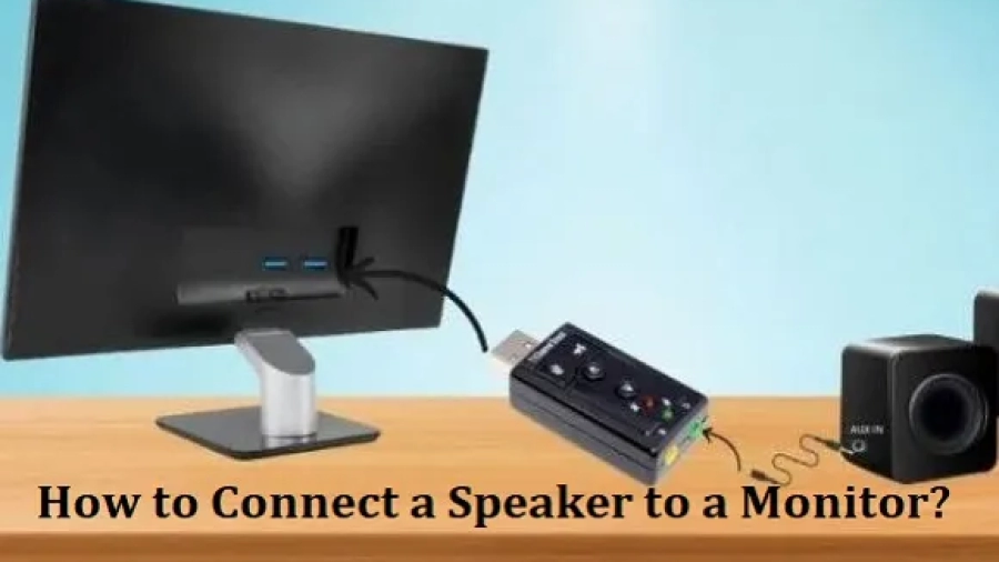 How to Connect a Speaker to a Monitor