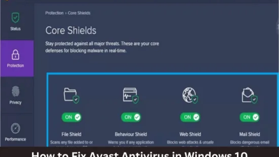 How to Fix Avast Antivirus in Windows 10