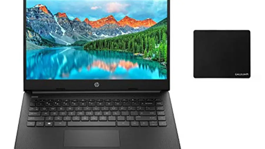 HP Newest 14" HD Business and Student Laptop, AMD Dual-Core Athlon Silver 3050U up to 3.2GHz, 8GB DDR4 RAM, 128GB SSD, WiFi, Webcam, HDMI, Bluetooth, Windows 10 with GalliumPi Accessories