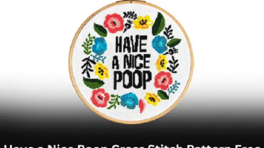 Have a Nice Poop Cross Stitch Pattern