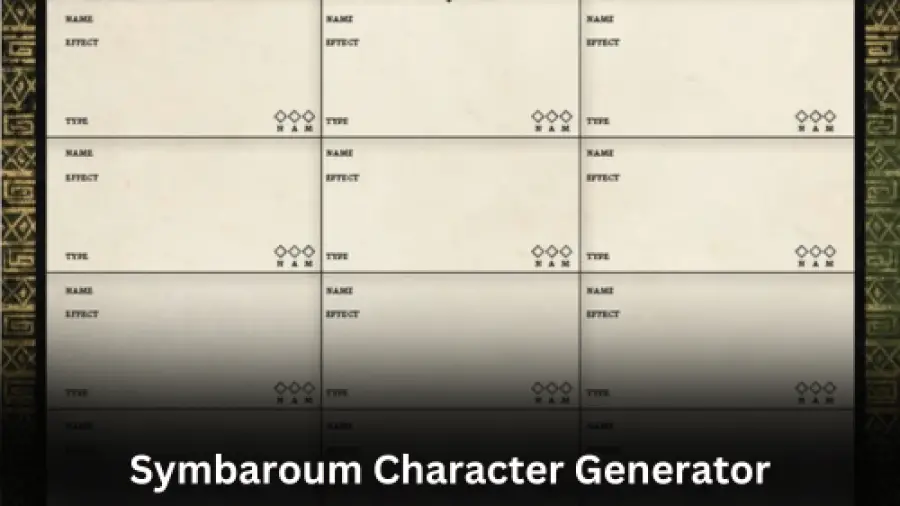 Symbaroum Character Generator