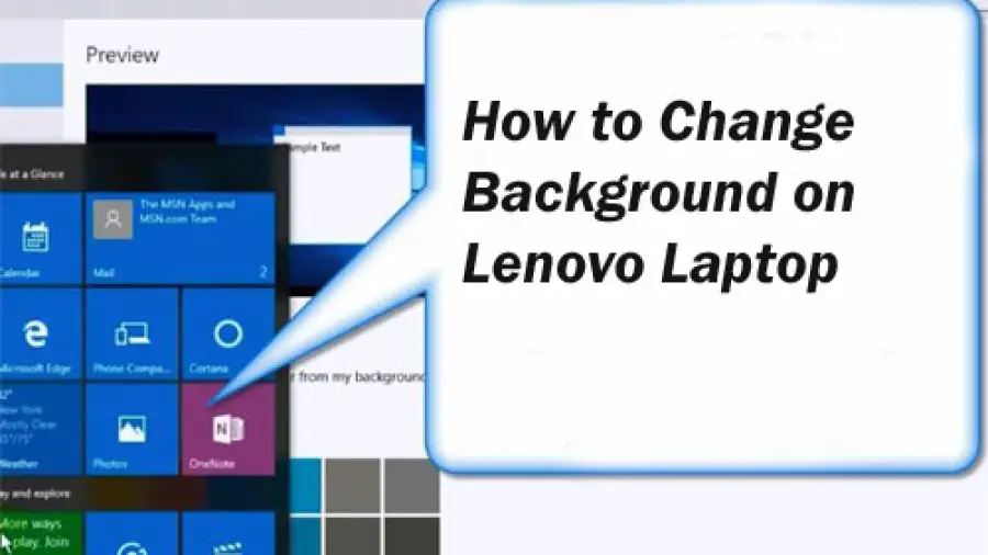 How to change background on Lenovo