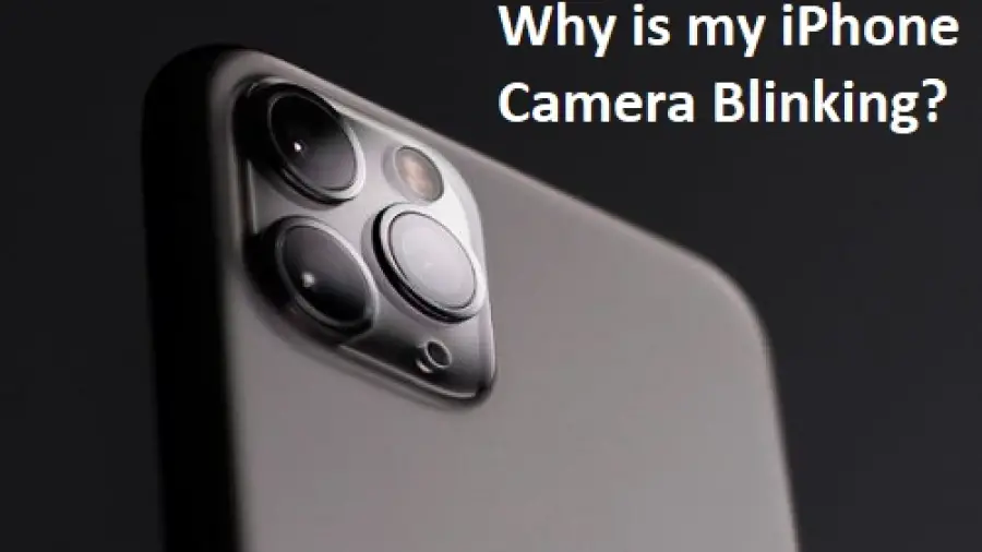 Why is my iPhone camera blinking and won't take pictures?